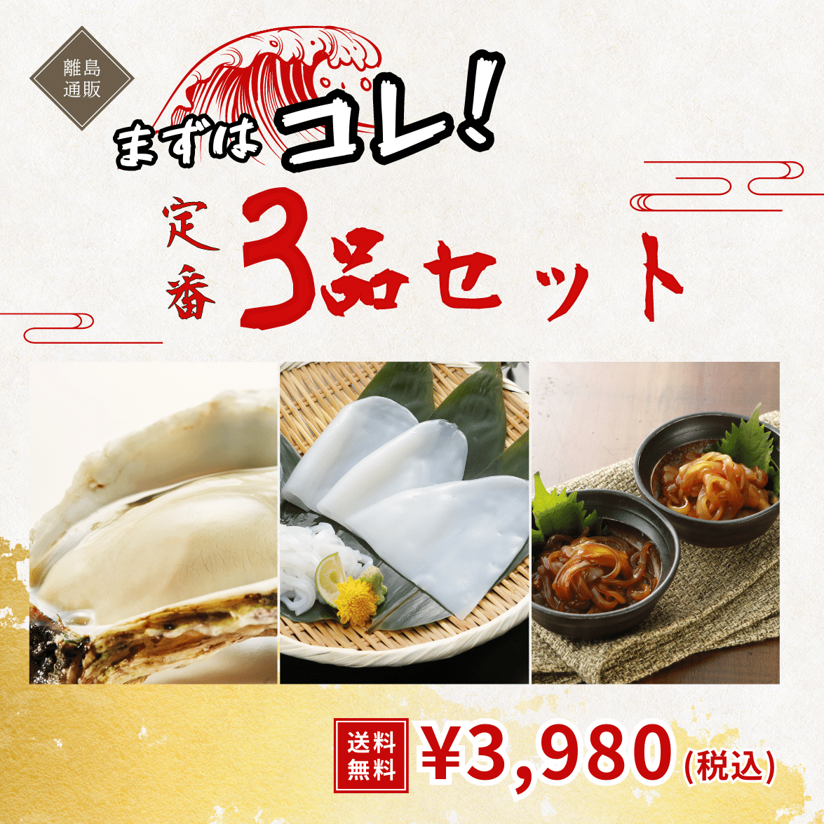 初めてセット【まずはコレ！定番3品】【送料無料】