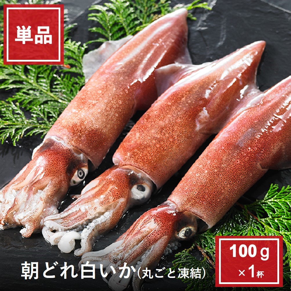 朝どれ白いか丸ごと凍結100g